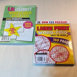 Kappa Large Print Word-Find Puzzle Book - Red and Yellow